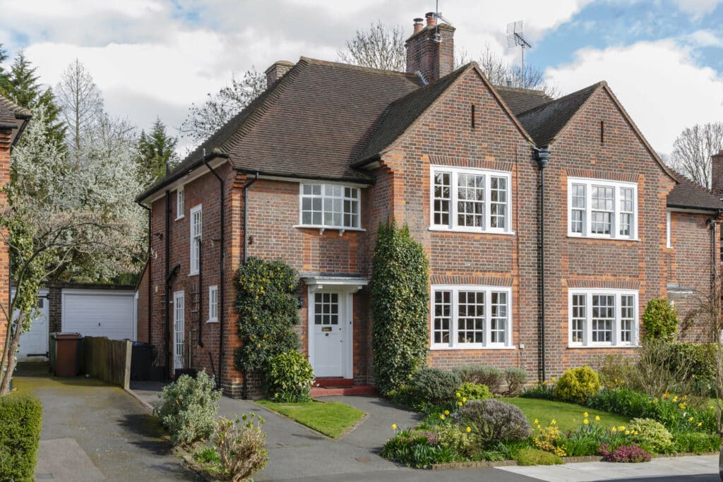 Semi-detached house and garden in Pinner, an affluent London suburb
