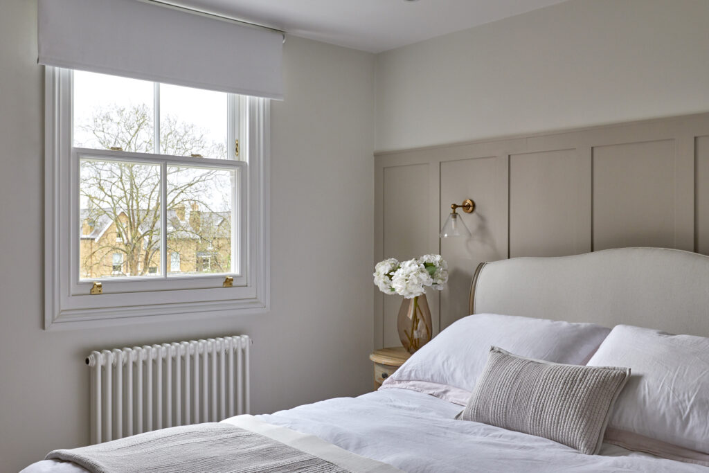 Timber Sash Window With Astragal Bar In Bedroom