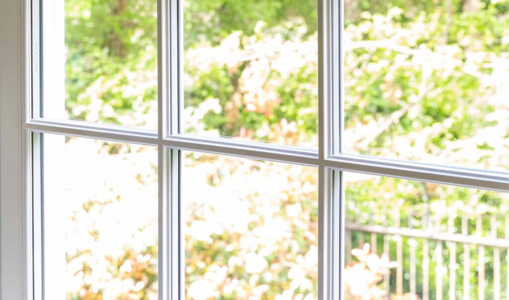 Comteporary PVCu Sash Window With Astragal Bar Detail