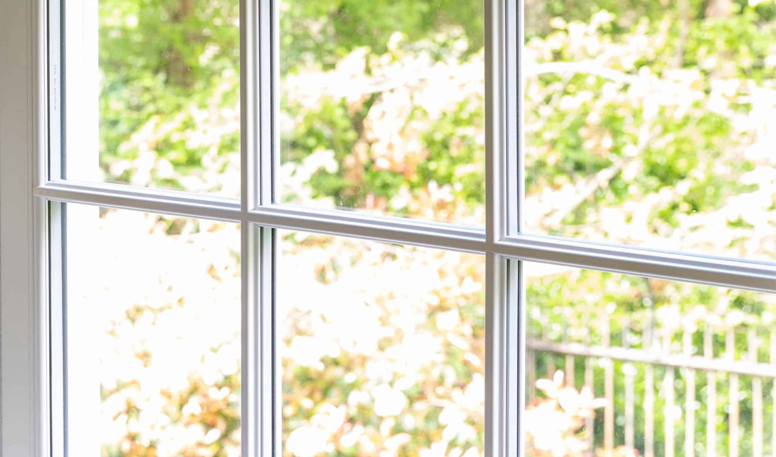 Comteporary PVCu Sash Window With Astragal Bar Detail